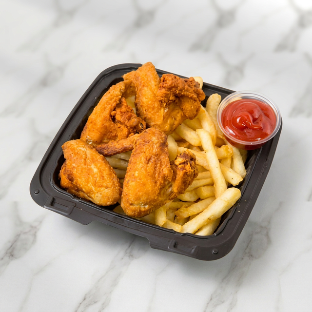 Chicken Wings with French Fries Deal.