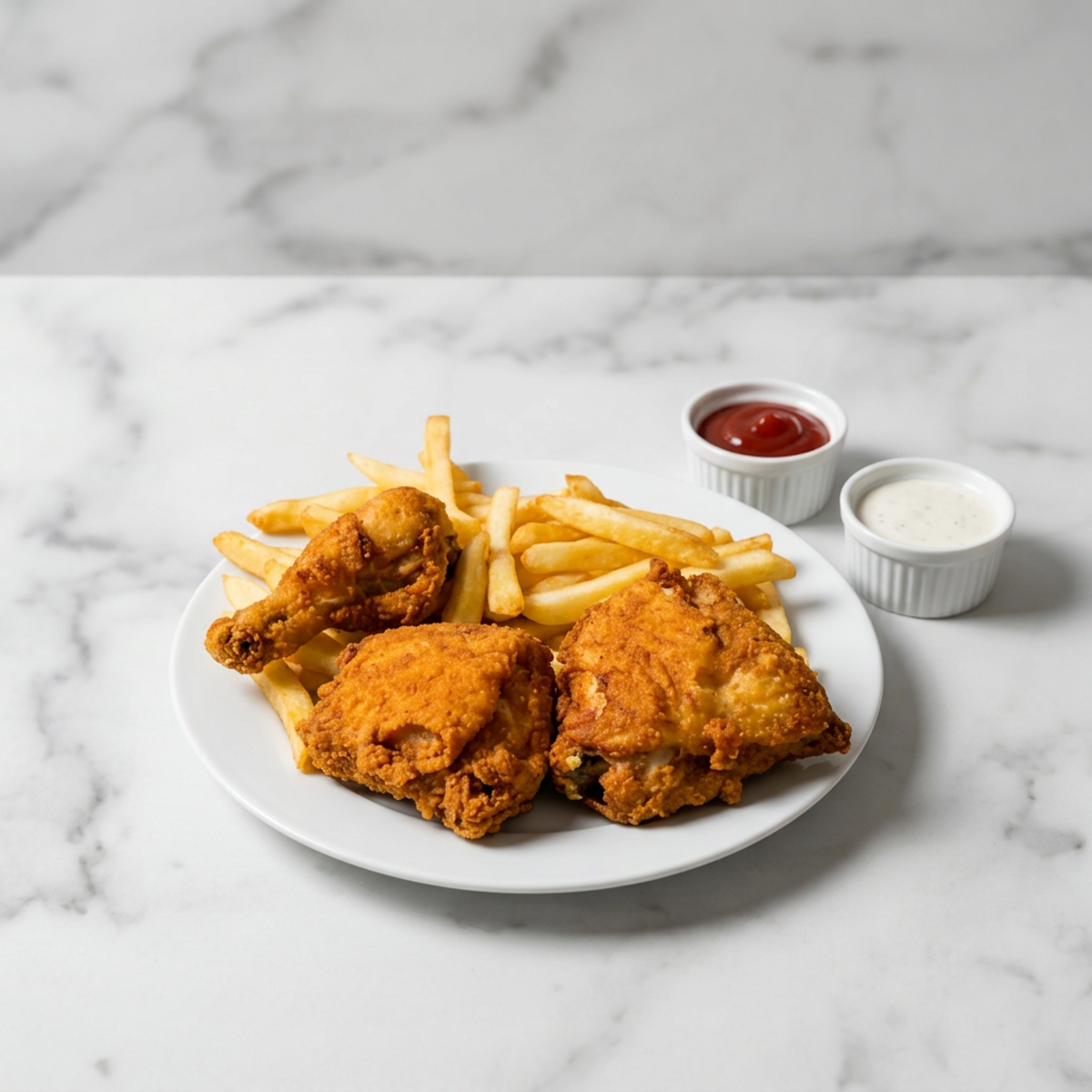 Leg And Thigh With French Fries Offer