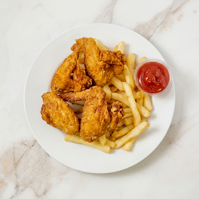 Chicken Wings With French Fries Deal