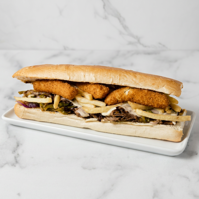 Loaded Philly Cheesesteak.