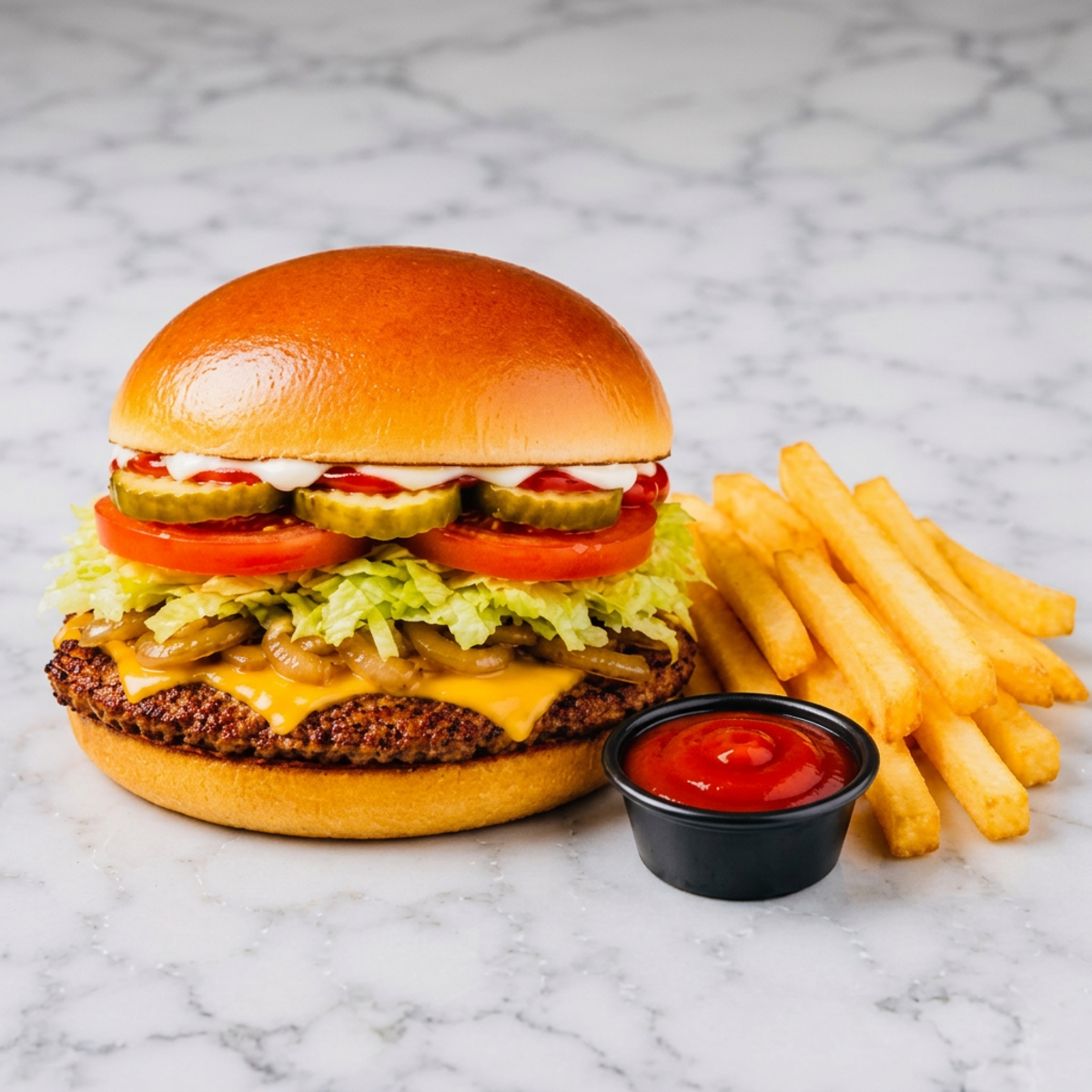 Steak Smashburger With French Fries Deal
