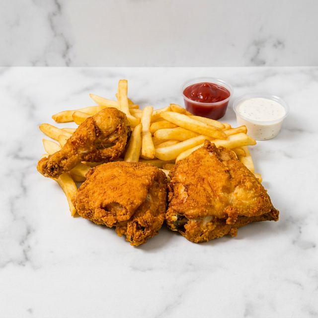 Leg and Thigh with French Fries Deal.