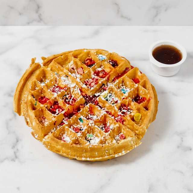 Fruity Pebbles Waffle.